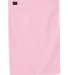 Q-Tees T300 Deluxe Hemmed Hand Towel Light Pink back view
