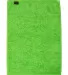 Q-Tees T300 Deluxe Hemmed Hand Towel Lime back view