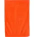 Q-Tees T300 Deluxe Hemmed Hand Towel Orange side view
