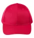 Big Accessories BX020SB Adult Structured Twill 6-P RED front view