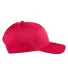 Big Accessories BX020SB Adult Structured Twill 6-P RED side view