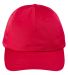 Big Accessories BX880SB Unstructured 6-Panel Cap in Red