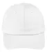 Big Accessories BX880SB Unstructured 6-Panel Cap WHITE front view