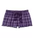 Boxercraft YF41 Girls' VIP Shorts Purple Sparkle front view