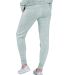 Boxercraft L09 Women's Cuddle Fleece Joggers in Oxford heather back view