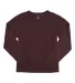 Boxercraft T09 Vintage Long Sleeve T-Shirt Maroon front view