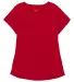 Boxercraft T57 Women's Vintage Cuff T-Shirt Red front view