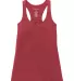 Boxercraft YT56 Girls' Vintage Charm Tank Top Crimson front view