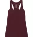 Boxercraft YT56 Girls' Vintage Charm Tank Top Maroon front view