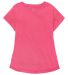 Boxercraft YT57 Girls' Vintage Cuff T-Shirt Coral front view