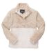 Boxercraft FZ01 Fuzzy Fleece Pullover Camel Stripe/ Natural front view