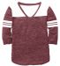 Boxercraft T36 Women's Glory Days T-Shirt in Maroon heather front view