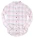 Boxercraft FL01 Women's Loungelite Button-Back Shi in Pink/ white/ grey front view