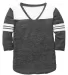 Boxercraft YT36 Girls Glory Days T-Shirt Charcoal Heather front view