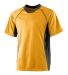 Augusta Sportswear 244 YOUTH WICKING SOCCER SHIRT in Gold/ black front view