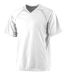 Augusta Sportswear 244 YOUTH WICKING SOCCER SHIRT in White/ white front view