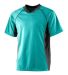 Augusta Sportswear 244 YOUTH WICKING SOCCER SHIRT in Teal/ black front view