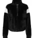 Boxercraft FZ04 Women's Remy Fuzzy Fleece Pullover Black/ Natural front view