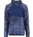 Boxercraft FZ06 Women's Quilted Fuzzy Fleece Pullo Navy Pepper/ Navy side view