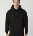 Cotton Heritage M2650 Heavyweight Hoodie in Black front view