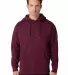 Cotton Heritage M2650 Heavyweight Hoodie in Maroon front view