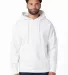 Cotton Heritage M2650 Heavyweight Hoodie in White front view