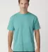 Cotton Heritage OU1690 Garment Dye Short Sleeve in Sea green front view