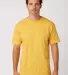 Cotton Heritage OU1690 Garment Dye Short Sleeve in Old gold front view