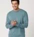 Cotton Heritage OU1964 Garment Dye Long Sleeve in Dusty teal front view