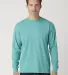 Cotton Heritage OU1964 Garment Dye Long Sleeve in Sea green front view