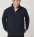 Cotton Heritage M2475 Quarter-Zip Fleece in Navy blazer front view