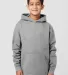 Cotton Heritage Y2550 Youth Pullover Fleece in Carbon grey front view