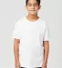Cotton Heritage YC1046 Youth Short Sleeve White front view