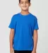 Cotton Heritage YC1046 Youth Short Sleeve Team Royal front view