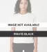 Cotton Heritage OW1086 High-Waisted Crop Tee Pirate Black front view