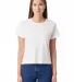 Cotton Heritage OW1086 High-Waisted Crop Tee in Vintage white front view