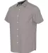 Burnside Clothing 9290 Peached Printed Poplin Shor Grey/ White Dot side view