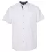 Burnside Clothing 9290 Peached Printed Poplin Shor White/ Black Dot front view