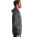 Burnside Clothing 8670 Performance Raglan Pullover Heather Charcoal side view