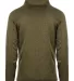 Burnside Clothing 3901 Sweater Knit Jacket in Military green back view