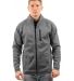 Burnside Clothing 3901 Sweater Knit Jacket Heather Charcoal front view