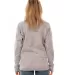 Burnside Clothing 5901 Women's Sweater Knit Jacket in Heather grey back view