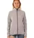 Burnside Clothing 5901 Women's Sweater Knit Jacket in Heather grey front view