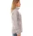 Burnside Clothing 5901 Women's Sweater Knit Jacket in Heather grey side view