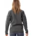 Burnside Clothing 5901 Women's Sweater Knit Jacket in Heather charcoal back view