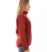 Burnside Clothing 5901 Women's Sweater Knit Jacket in Heather red side view