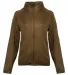 Burnside Clothing 5901 Women's Sweater Knit Jacket in Coyote front view