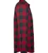 Burnside Clothing 8212 Open Pocket Long Sleeve Fla in Red/ heather black side view