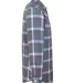 Burnside Clothing 8212 Open Pocket Long Sleeve Fla in Steel/ white side view