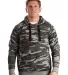Burnside Clothing 8605 Enzyme-Washed French Terry  Black Camo front view
